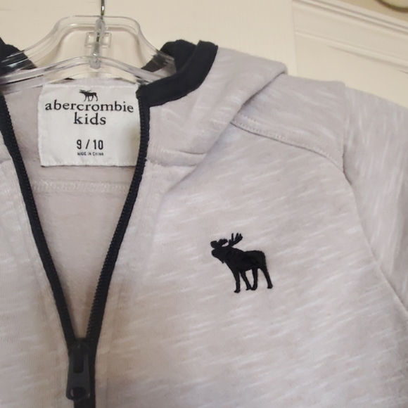 Abercrombie kids grey hooded jacket - Picture 4 of 6